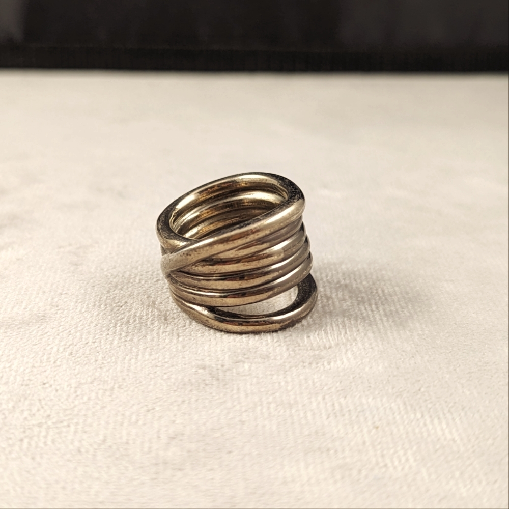 Eddie Borgo Vermeil Sterling Silver 925 Men's Sculptural Ring